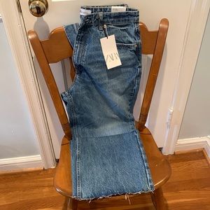 ZARA- WIDE leg- High rise full length- size 10 (US)